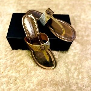 💛Kurt Geiger Gold and Bronze Sandals